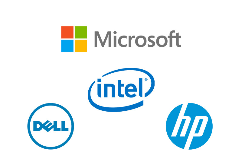 Computer Hardware - HP, Dell, Micrsoft, Intel