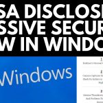 NSA major security flaw Windows 10